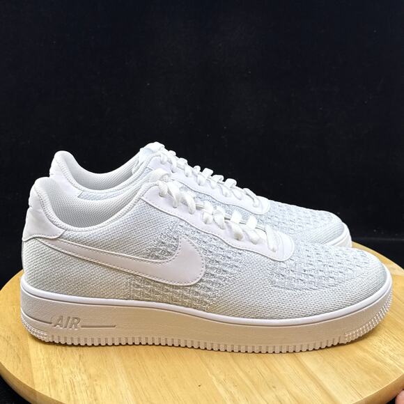 Nike Men\'s Air Force 1 Flyknit 2.0 \'Pure Platinum\' Size 12 AV3042-100 main image 6